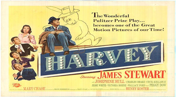 Harvey (1950 Comedy Drama) (Starring: James Stewart, Josephine Hull, William H. Lynn)