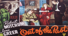 Thumbnail image for Out of the Past (1951 Crime Drama) (Starring: Robert Mitchum, Kirk Douglas, Jane Greer)