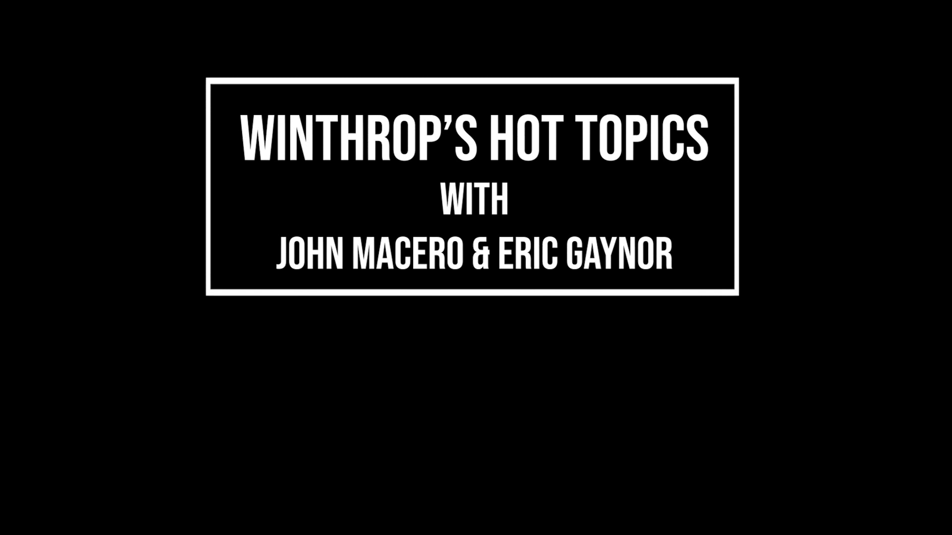 Winthrop's Hot Topics: Discussing the Ballot Questions for April 5, 2025