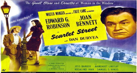 Thumbnail image for Scarlet Street (1945 Thriller) (Starring: Edward G. Robinson, Joan Bennett, Dan Duryea)