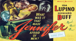 Thumbnail image for Jennifer (1953, Mystery) (Starring: Ida Lupino, Howard Duff)