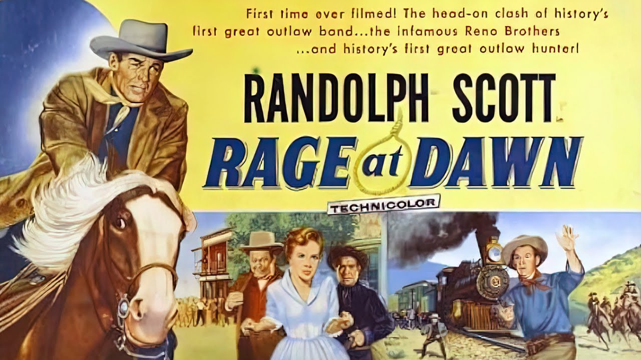Rage at Dawn (1955 Western) (Starring: Randolph Scott, Forrest Tucker)