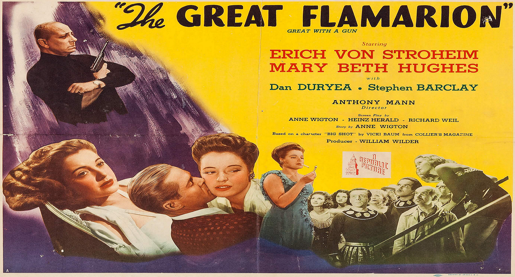 The Great Flamarion (1945 Drama) (Starring: Erich von Stroheim, Dan Duryea, Mary Beth Hughes)