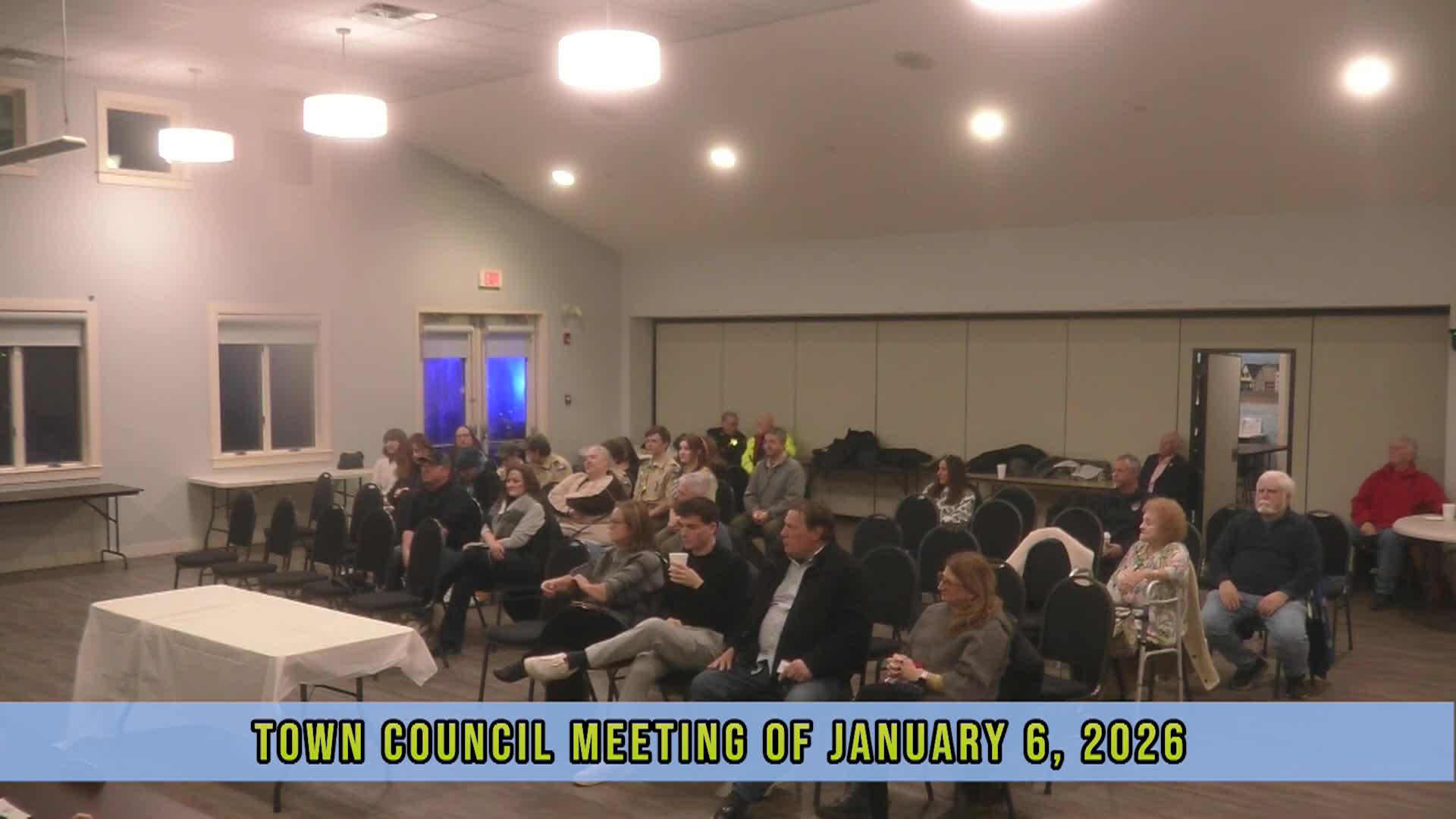 Winthrop Town Council Meeting of January 6, 2026
