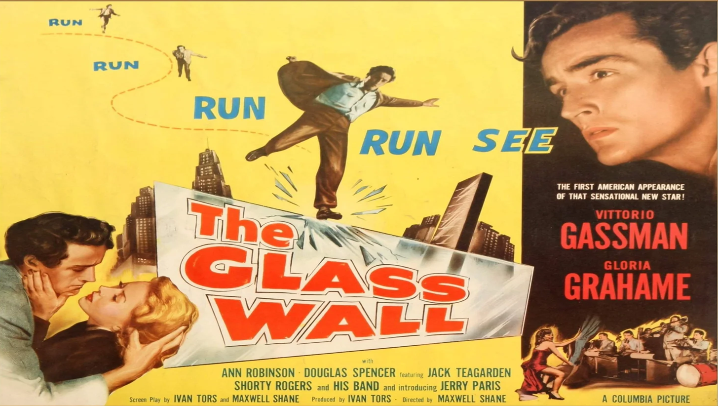 Thumbnail image for The Glass Wall (1953 Thriller) (Starring: Gloria Grahame, Vittorio Gassman, Douglas Spencer)