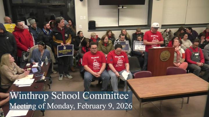 Thumbnail image for Winthrop School Committee Meeting of February 9th, 2026