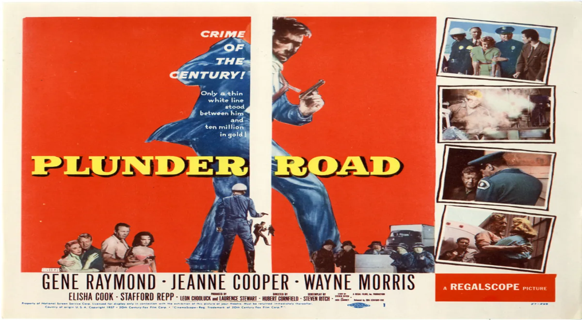 Thumbnail image for Plunder Road (1957 Action Drama) (Starring: Gene Raymond, Elisha Cook, Jeanne Cooper)