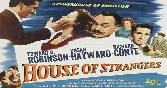 Thumbnail image for House of Strangers (1949 Crime Drama) (Starring: Edward G. Robinson, Richard Conte, Susan Hayward)