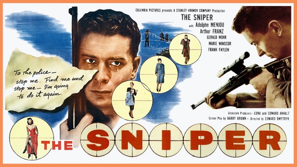 Thumbnail image for The Sniper (1952 Crime Thriller) (Starring: Arthur Franz, Marie Windsor, Gerald Mohr)