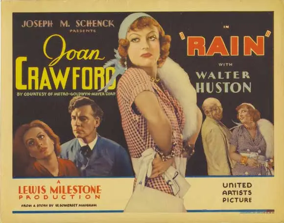 Thumbnail image for Rain (1932 Drama) (Starring: Joan Crawford, Walter Huston)