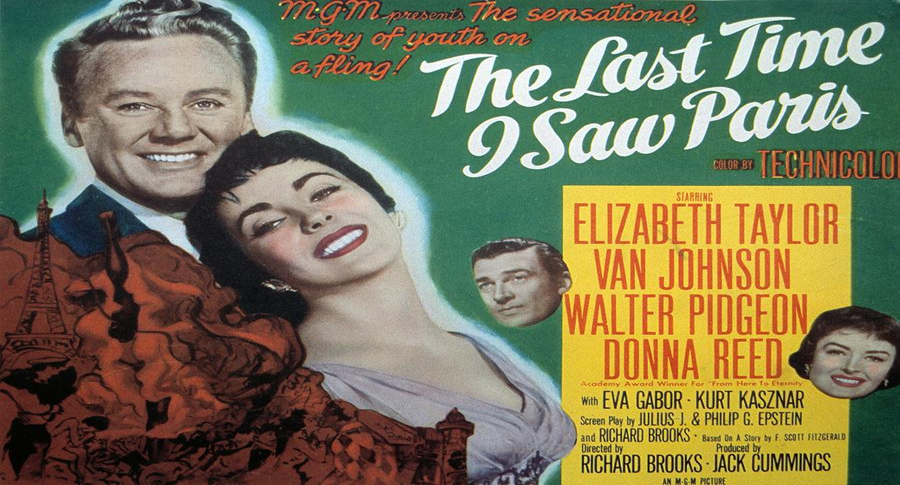 Thumbnail image for The Last Time I Saw Paris (1954 Drama) (Starring: Elizabeth Taylor, Van Johnson, Walter Pidgeon)