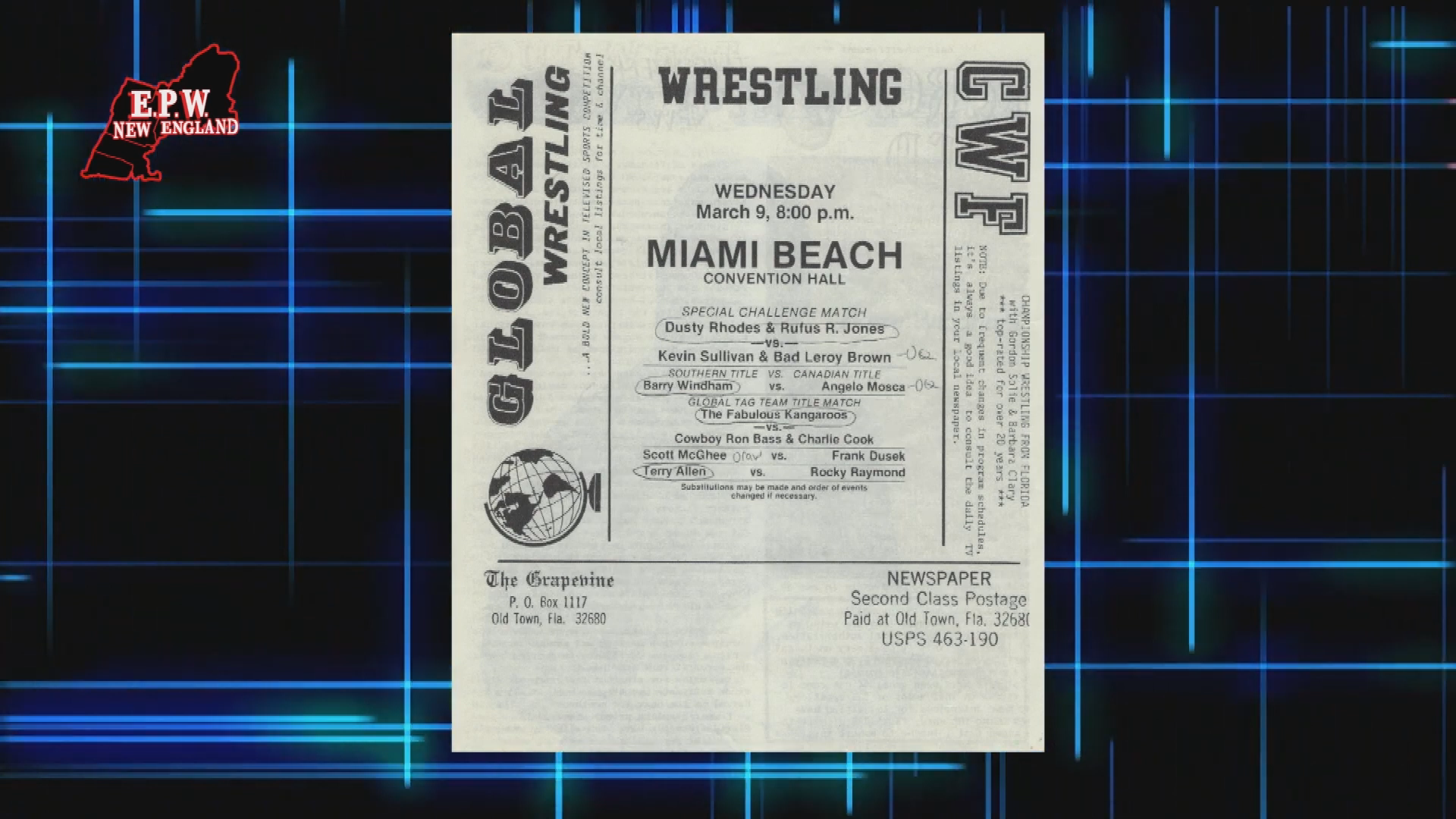 Memories of Boston Garden Wrestling Part 11 - Host Bad Boy Rocky Raymond