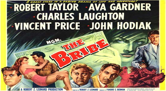 Thumbnail image for The Bribe (1949 Noir Crime) (Starring: Ava Gardner, Robert Taylor, Vincent Price)