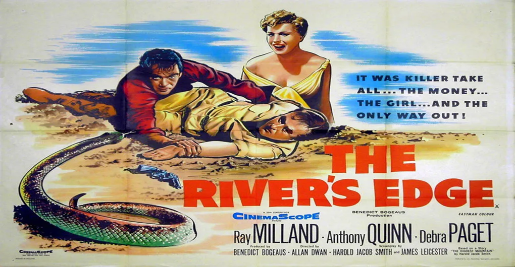 Thumbnail image for The River's Edge (1957 Crime Drama) (Starring: Ray Milland, Anthony Quinn, Debra Paget)
