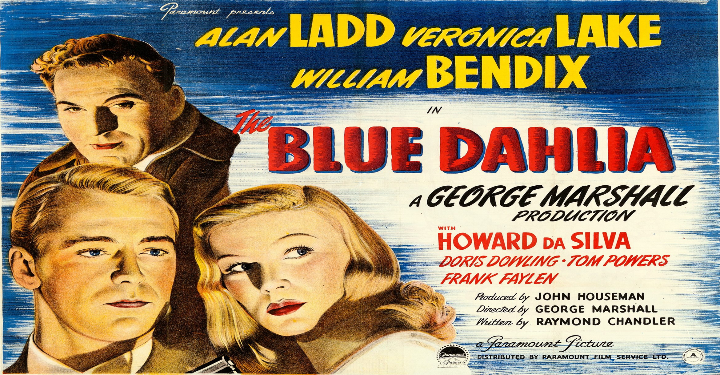 Thumbnail image for The Blue Dahlia (1946 Crime Drama) (Starring: Alan Ladd, Veronica Lake, William Bendix)
