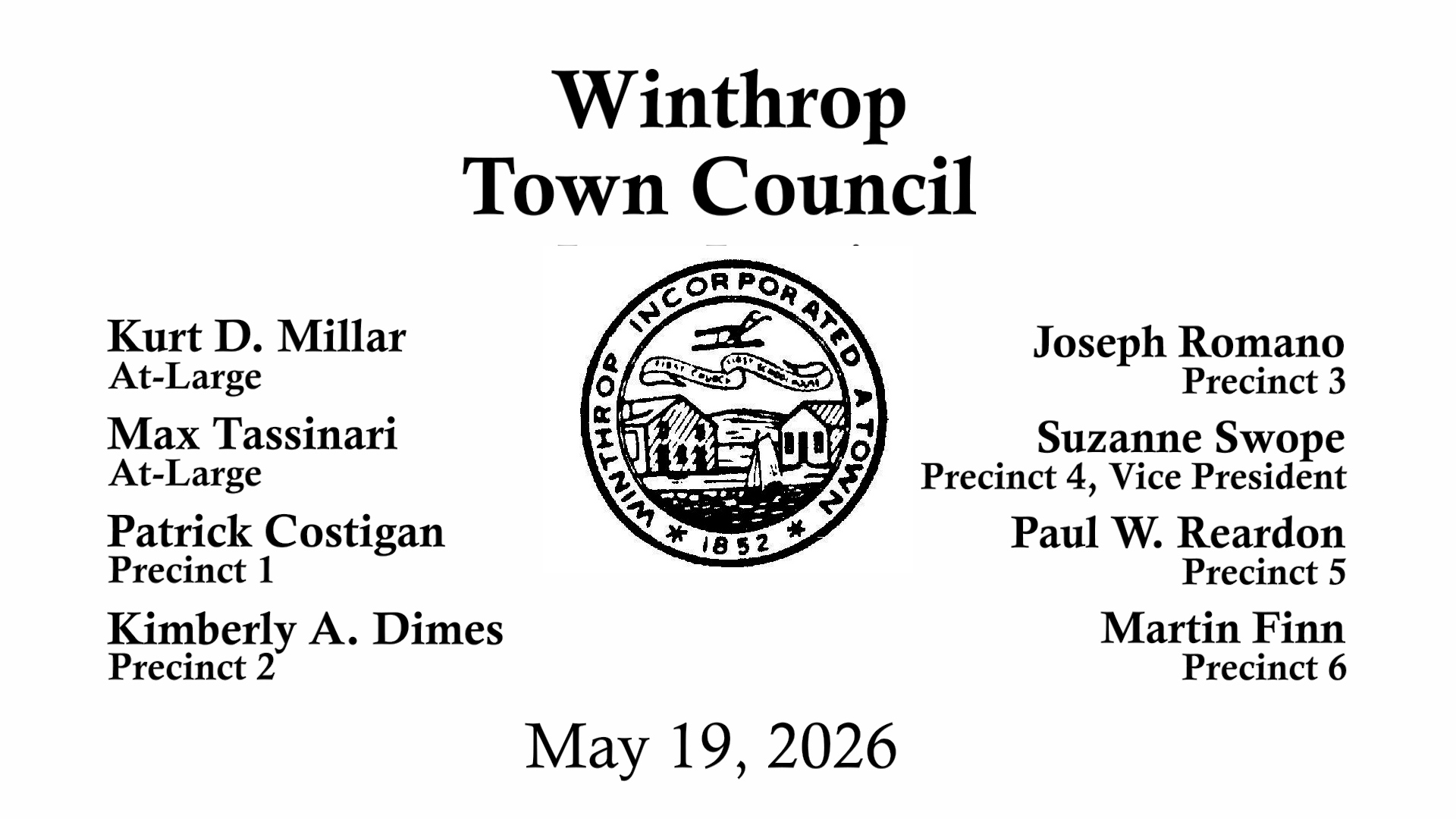 Thumbnail image for Winthrop Town Council Meeting of May 19, 2026