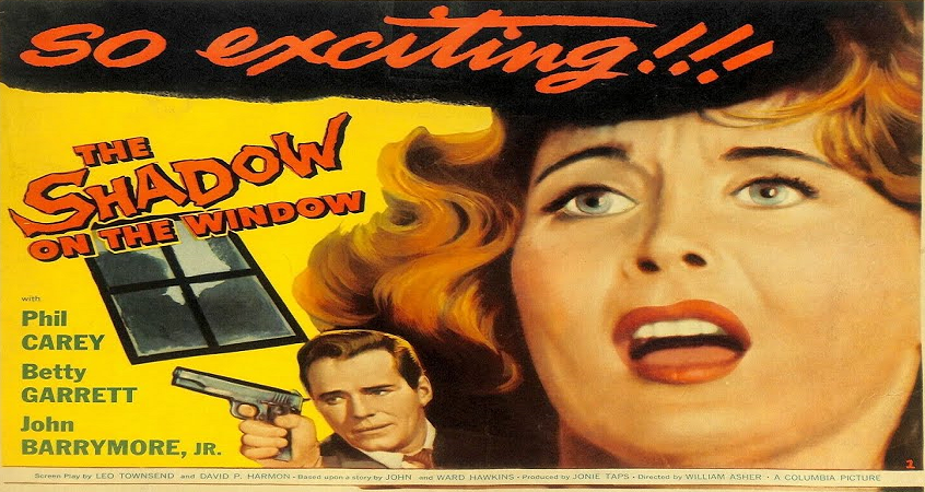 The Shadow On the Window (1957 Thriller) (Starring: Philip Carey, Jerry Mathers, John Drew Barrymore)