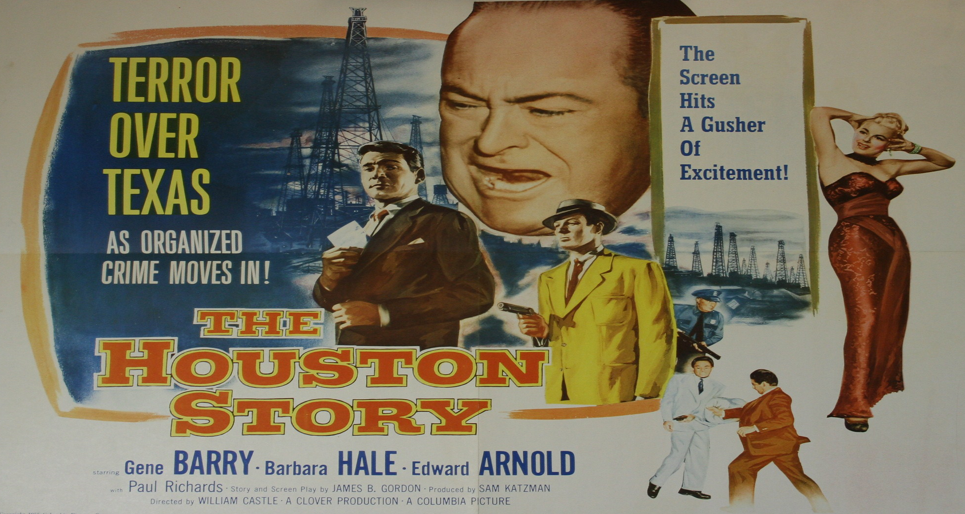 The Houston Story (1956 Drama) (Starring: Gene Barry, Barbara Hale, Edward Arnold)