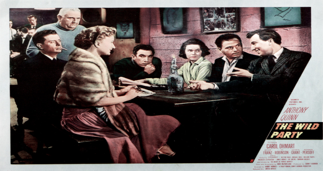 Thumbnail image for The Wild Party (1956 Crime Drama) (Starring: Anthony Quinn, Carol Ohmart, Arthur Franz)