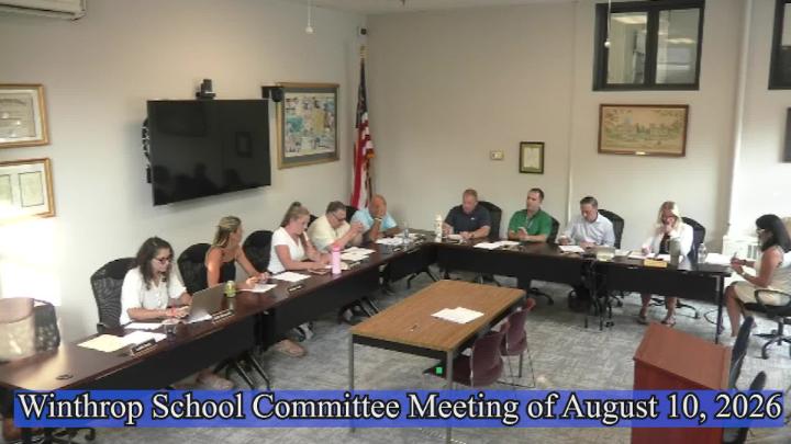 Thumbnail image for Winthrop School Committee Meeting of August 10th, 2026